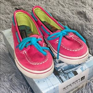 SPERRY TOP-SIDERS HOT PINK SNEAKER SHOE 9.5